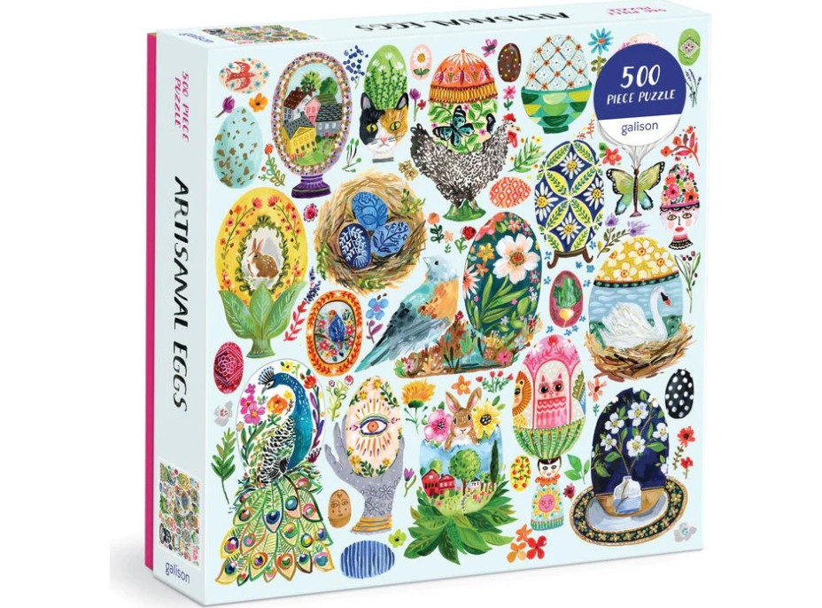 Galison Puzzle Maľované vajíčka 500 dielikov