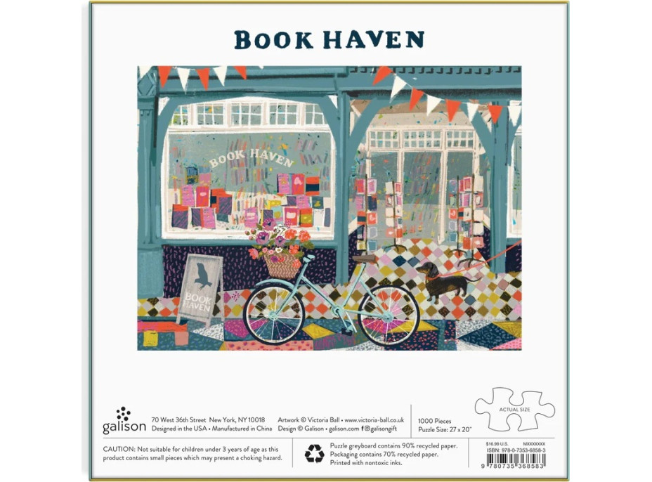 Galison Puzzle Kniha Haven 1000 dielikov