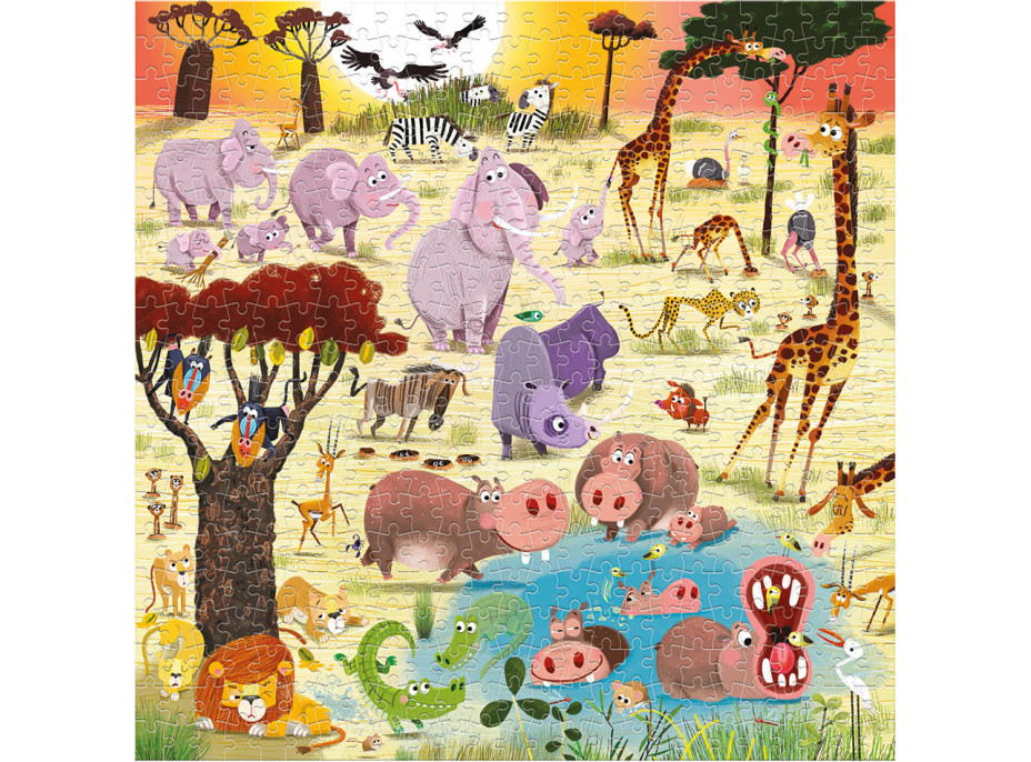 Magellan Rodinné puzzle Savana 500 dielikov