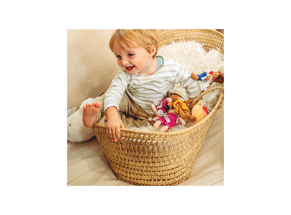 Doudou Jolijou Bábika Enzo 16 cm modrá