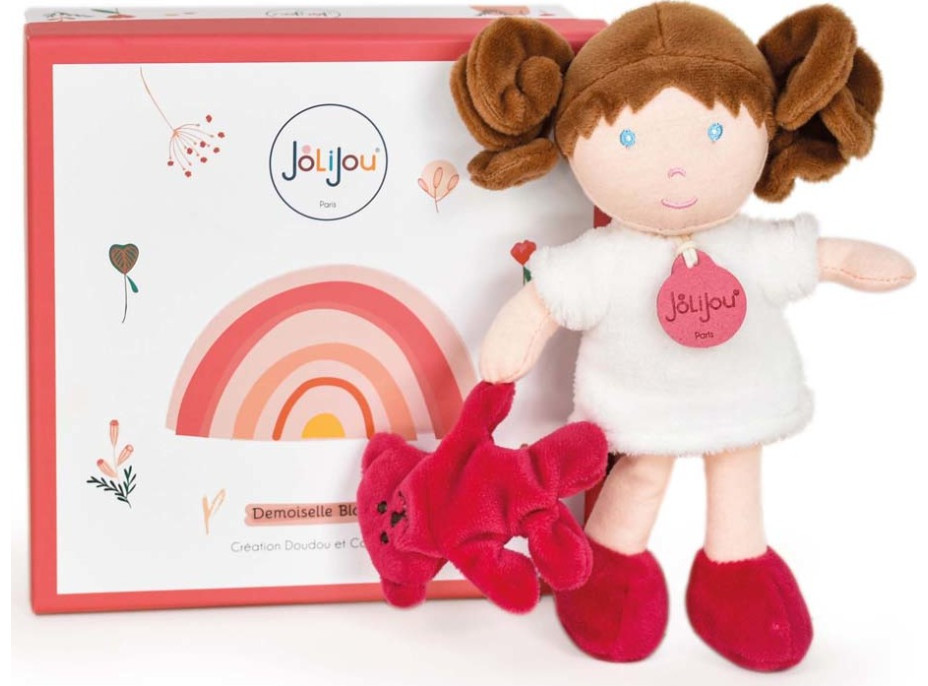Doudou Jolijou Bábika Miss Blanche 21 cm
