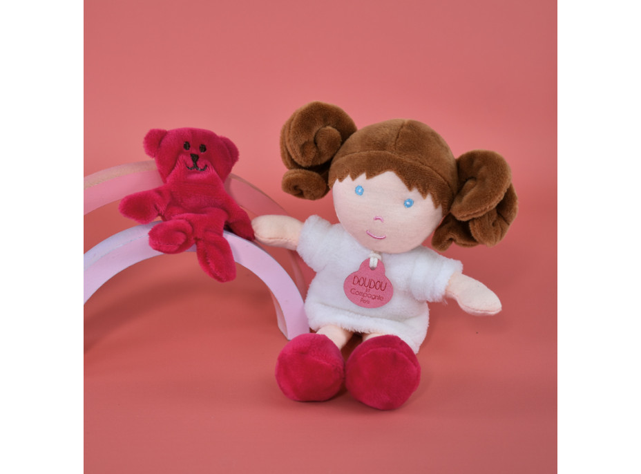 Doudou Jolijou Bábika Miss Blanche 21 cm