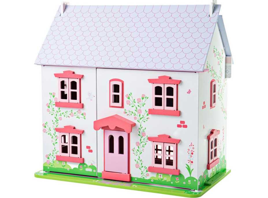 Bigjigs Toys Ružový domček pre bábiky