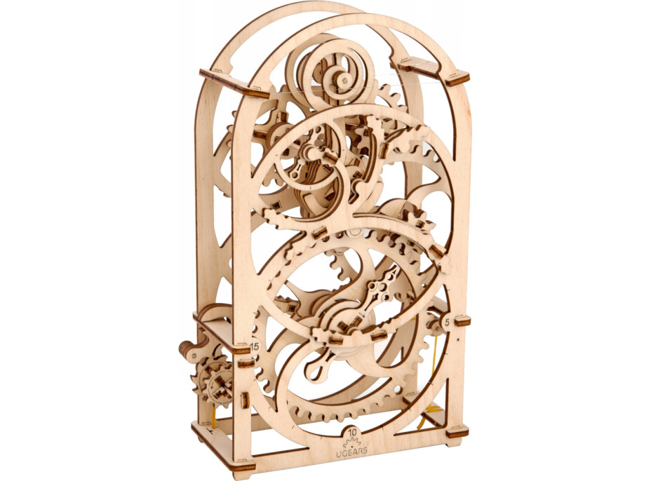 Ugears 3D drevené mechanické puzzle Hodinový strojček