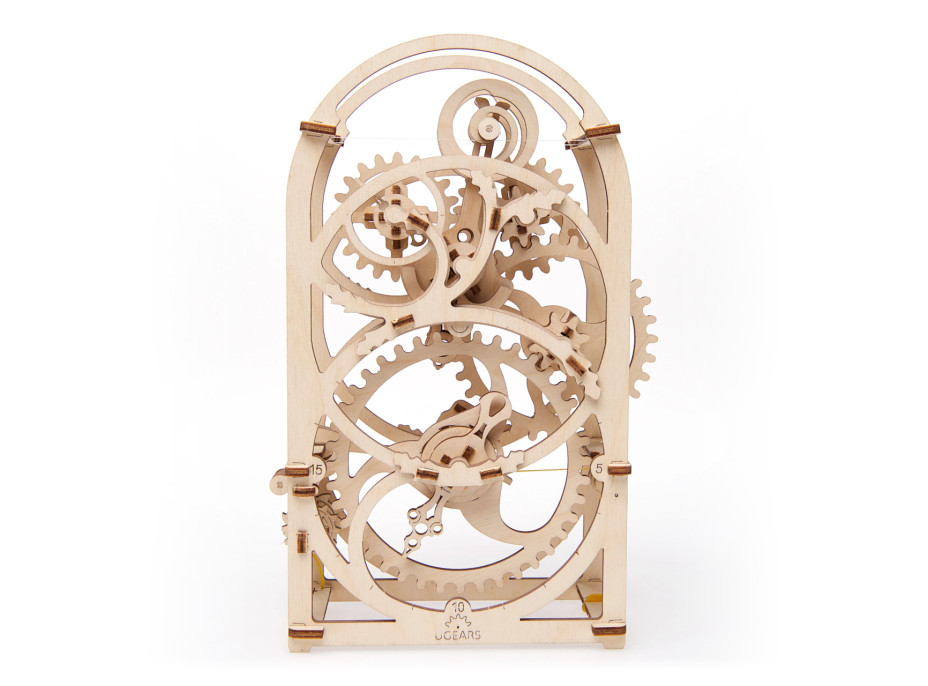 Ugears 3D drevené mechanické puzzle Hodinový strojček