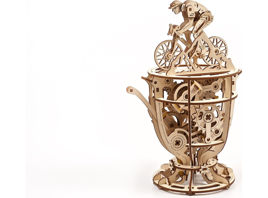 Ugears 3D drevené mechanické puzzle Samohybný cyklista