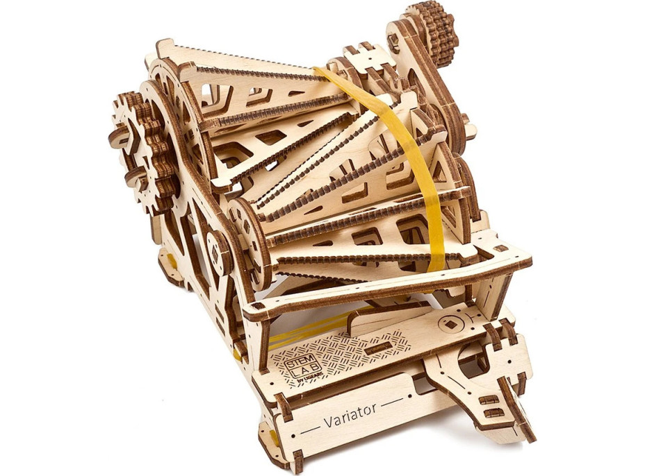 Ugears 3D drevené mechanické puzzle STEM výukový variátor