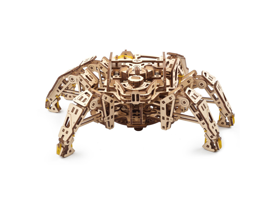 Ugears 3D drevené mechanické puzzle Šestinohý prieskumník (hexapod)