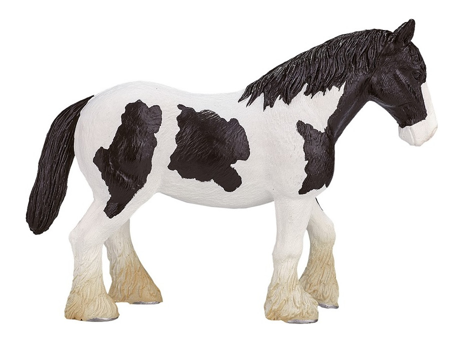 Mojo Clydesdale kôň čiernobiely