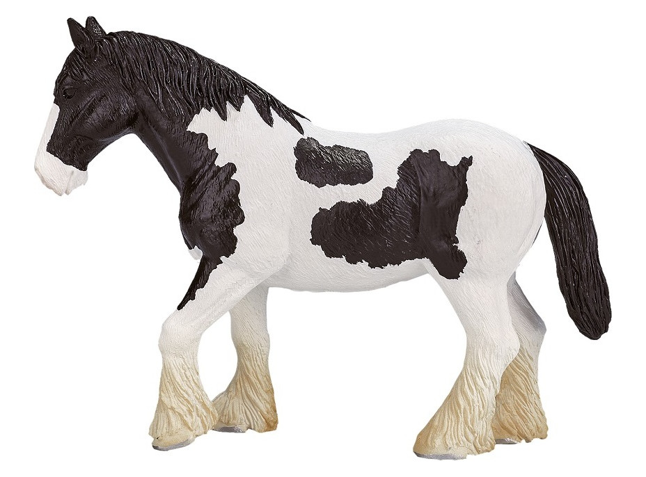 Mojo Clydesdale kôň čiernobiely