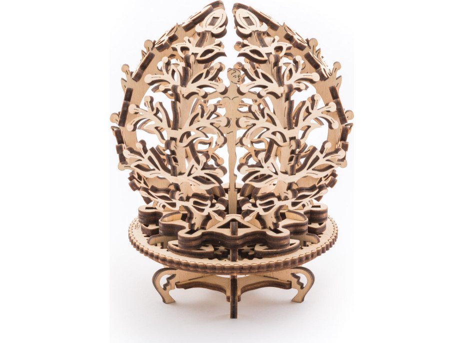 Ugears 3D drevené mechanické puzzle Kvetina