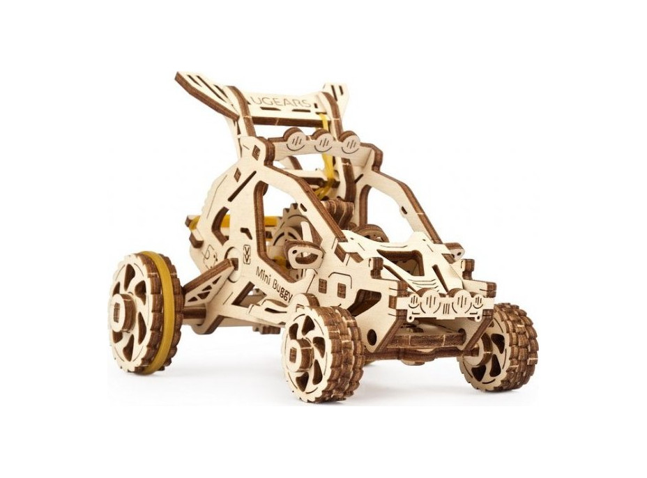 Ugears 3D drevené mechanické puzzle Mini bugina