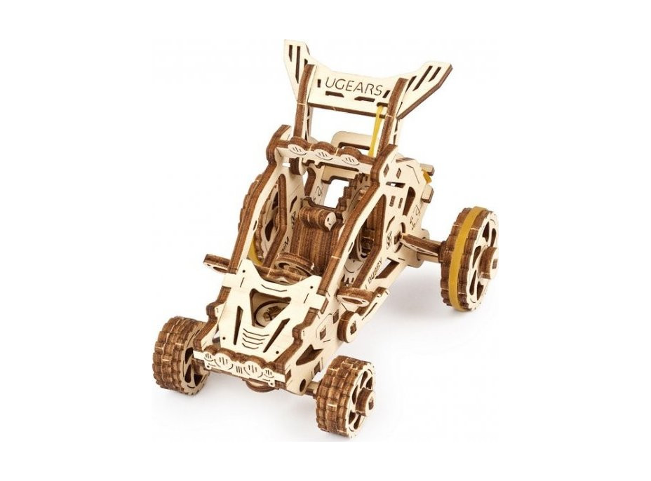 Ugears 3D drevené mechanické puzzle Mini bugina