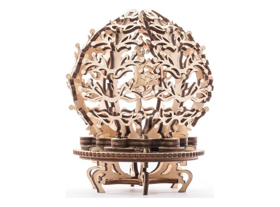 Ugears 3D drevené mechanické puzzle Kvetina