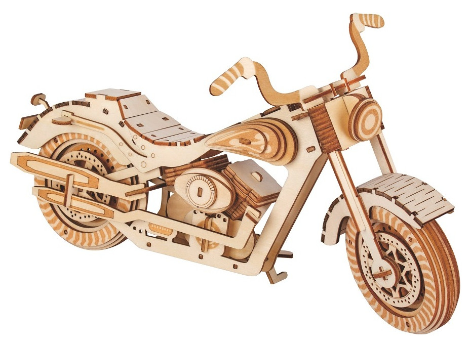 Woodcraft Drevené 3D puzzle Motocykel HD 1