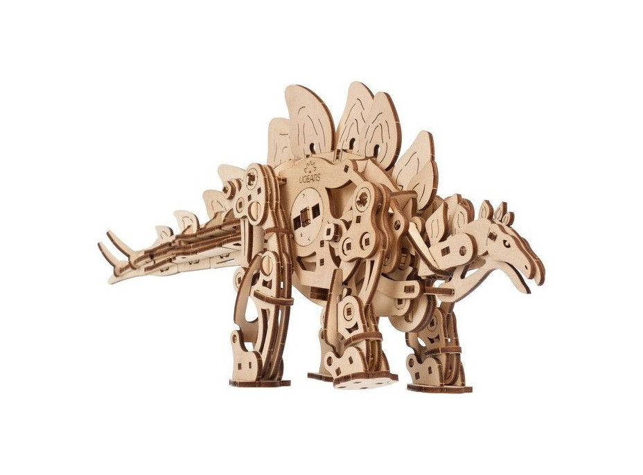 Ugears 3D drevené mechanické puzzle Stegosaurus