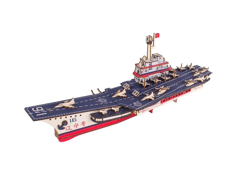 Woodcraft Drevené 3D puzzle Lietadlová loď Liaoning