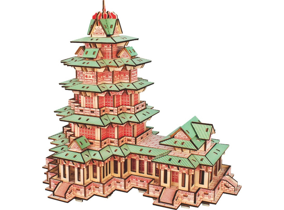 Woodcraft Drevené 3D puzzle YueJiang Tower