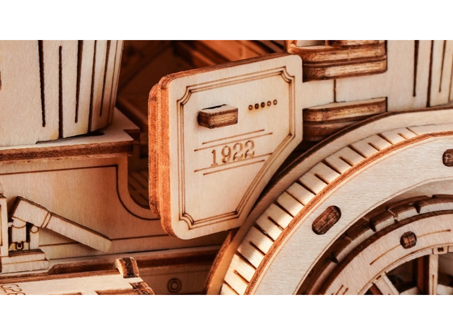 RoboTime Drevené 3D puzzle Historické auto - Vintage car