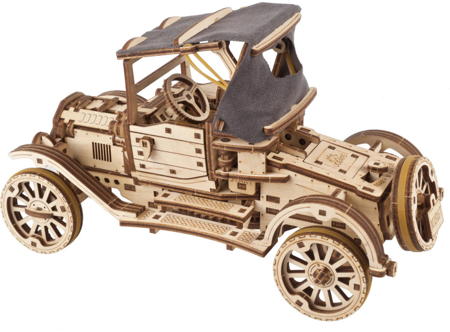 Ugears 3D drevené mechanické puzzle Historický automobil UGR-T