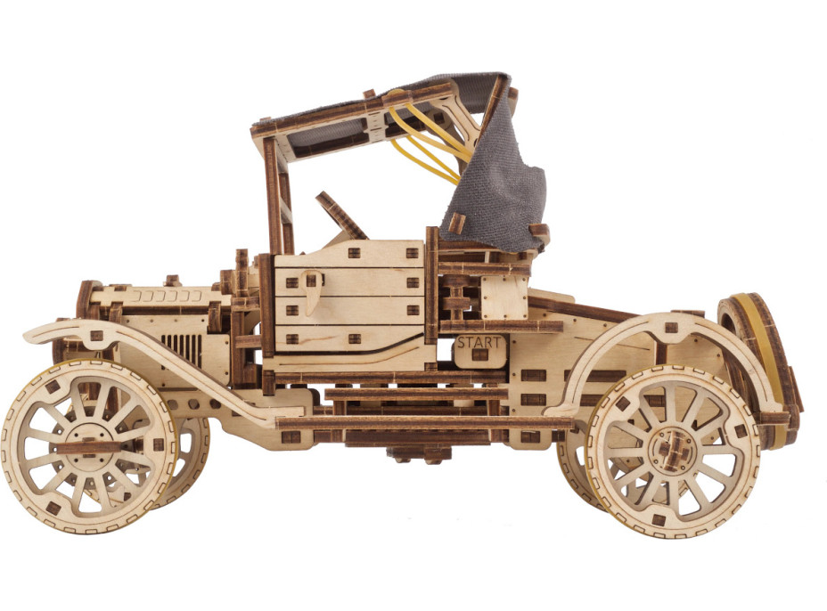Ugears 3D drevené mechanické puzzle Historický automobil UGR-T