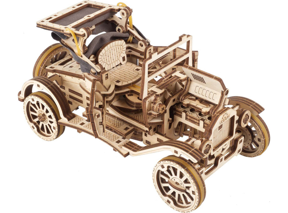 Ugears 3D drevené mechanické puzzle Historický automobil UGR-T