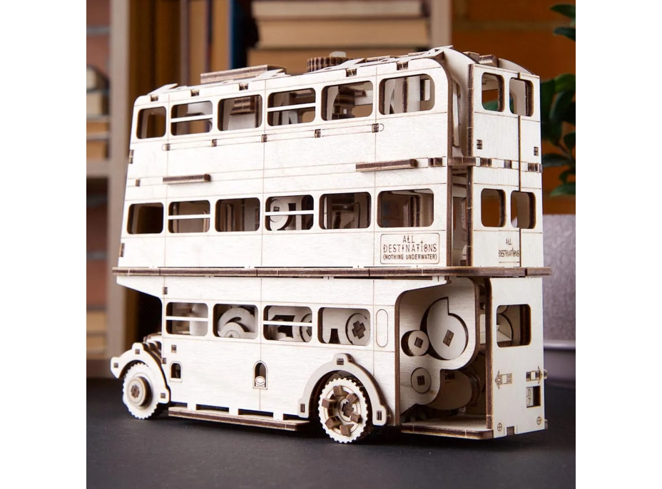 Ugears 3D drevené mechanické puzzle Harry Potter Rytiersky autobus