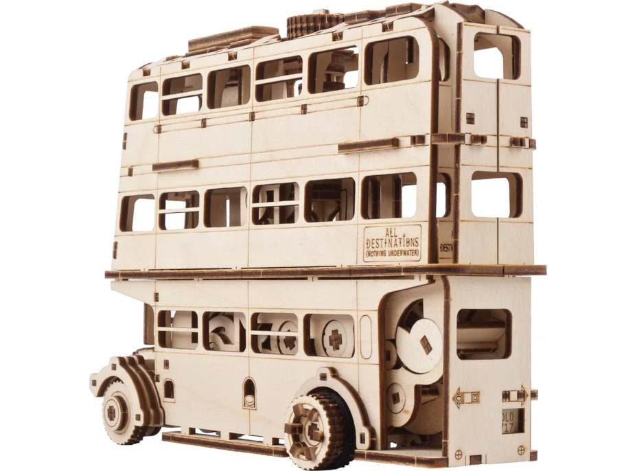 Ugears 3D drevené mechanické puzzle Harry Potter Rytiersky autobus
