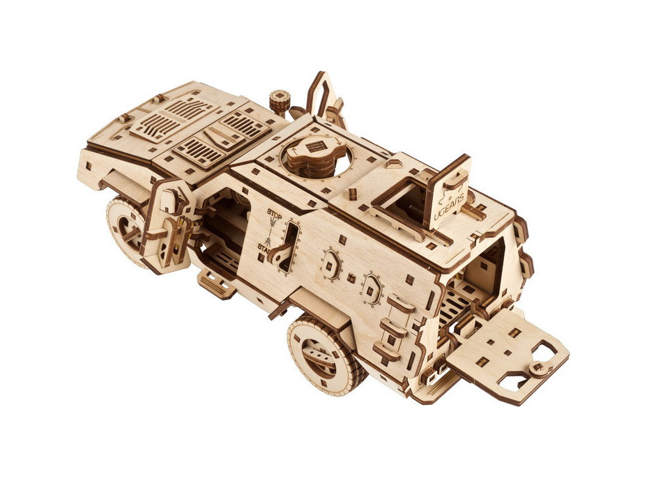 Ugears 3D drevené mechanické puzzle Dozor-B Combat Vehicle