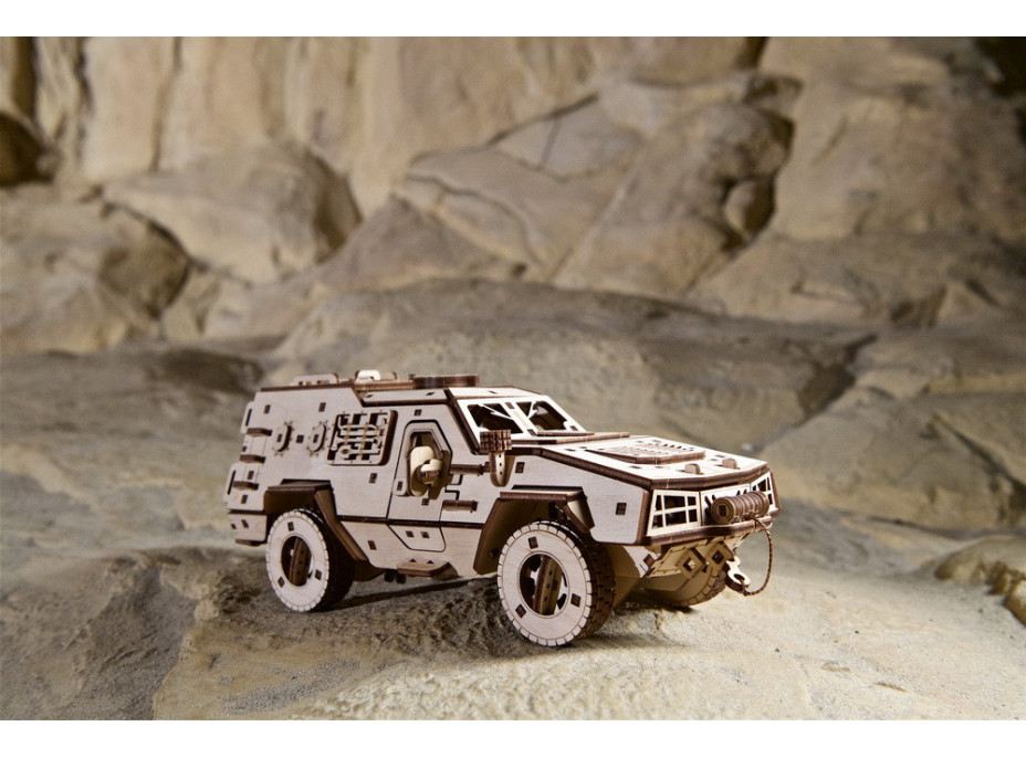Ugears 3D drevené mechanické puzzle Dozor-B Combat Vehicle