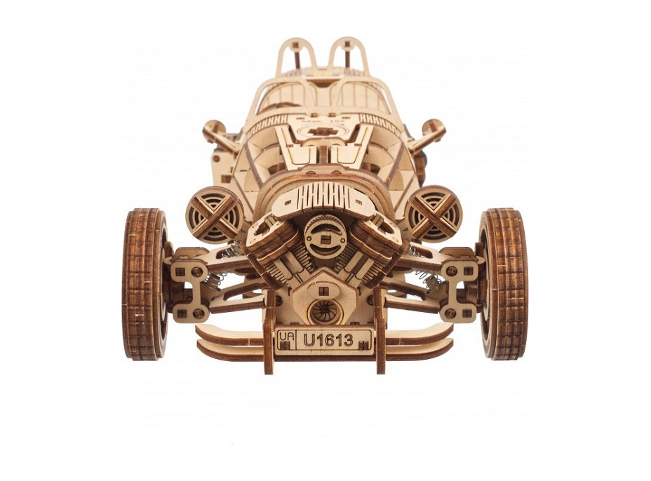 Ugears 3D drevené mechanické puzzle Trojkolka UGR-S