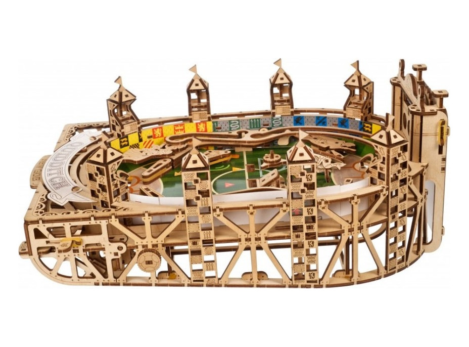 Ugears 3D drevené mechanické puzzle Harry Potter - Quidditch Pinball