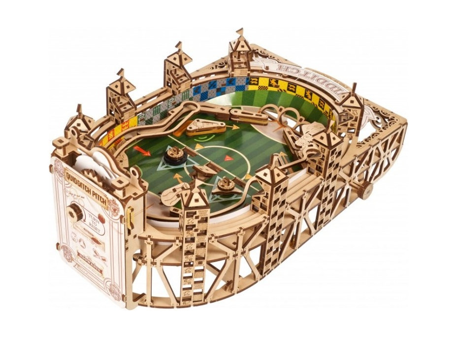 Ugears 3D drevené mechanické puzzle Harry Potter - Quidditch Pinball