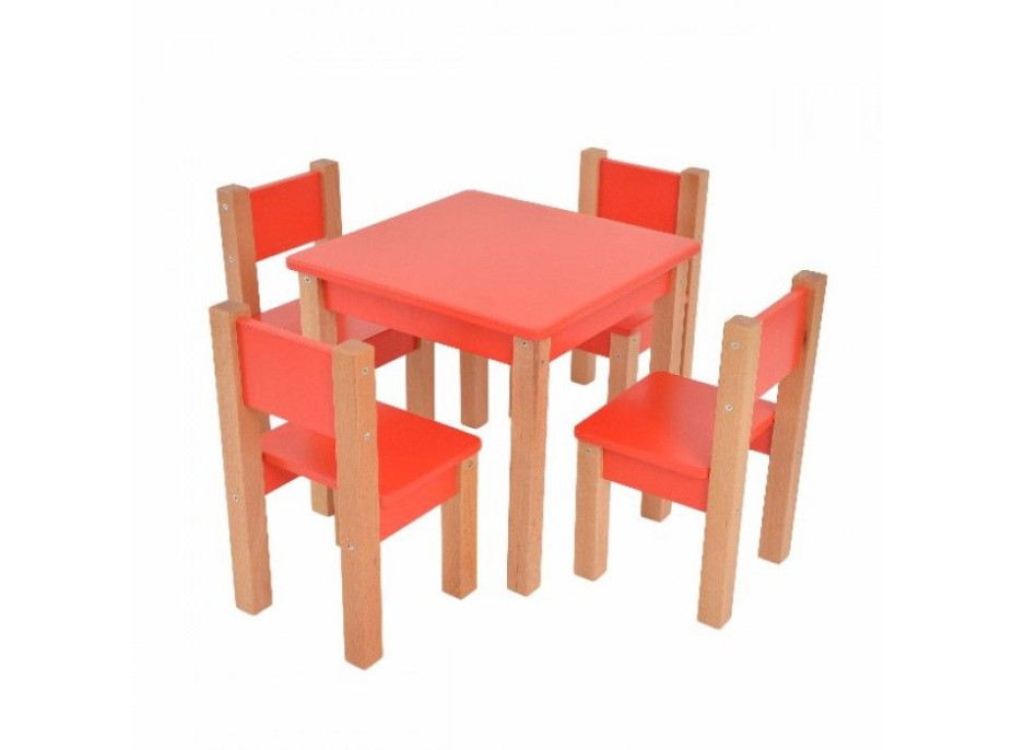 Detská stolička Cathy - červená