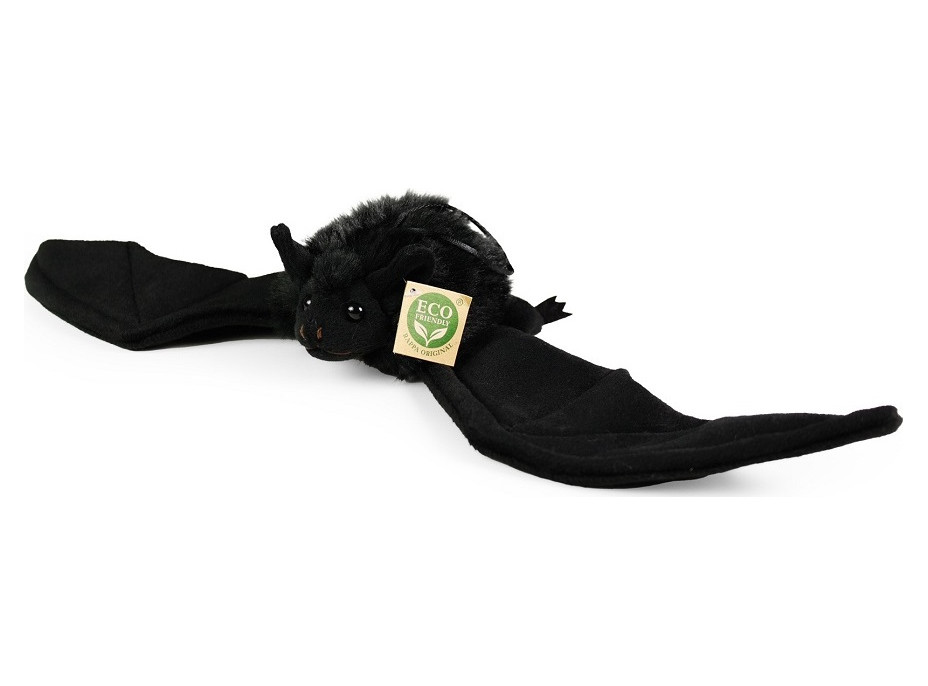 Rappa Plyšový netopier čierny 16 cm ECO-FRIENDLY