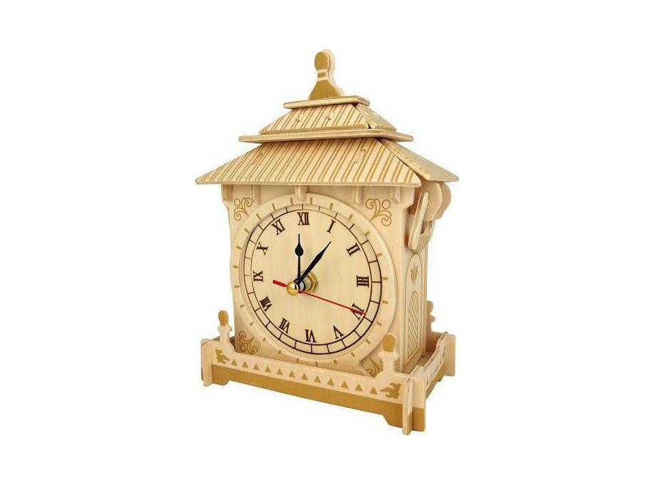 Woodcraft Drevené 3D puzzle hodiny