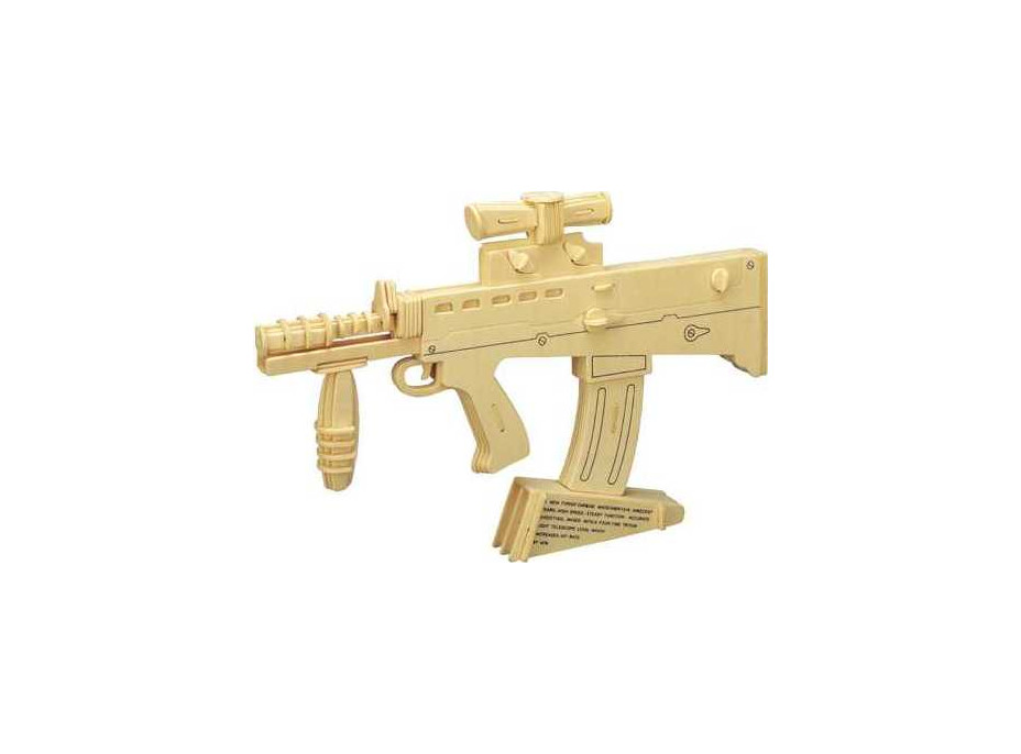 Woodcraft Drevené 3D puzzle karabína