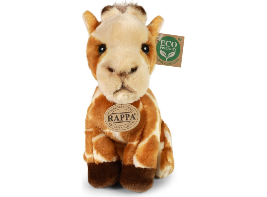 Rappa Plyšová žirafa sediaca 18 cm ECO-FRIENDLY