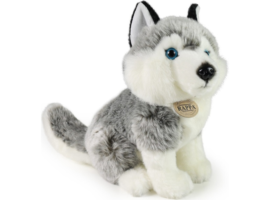 Rappa Plyšový pes Husky sediaci 30 cm ECO-FRIENDLY