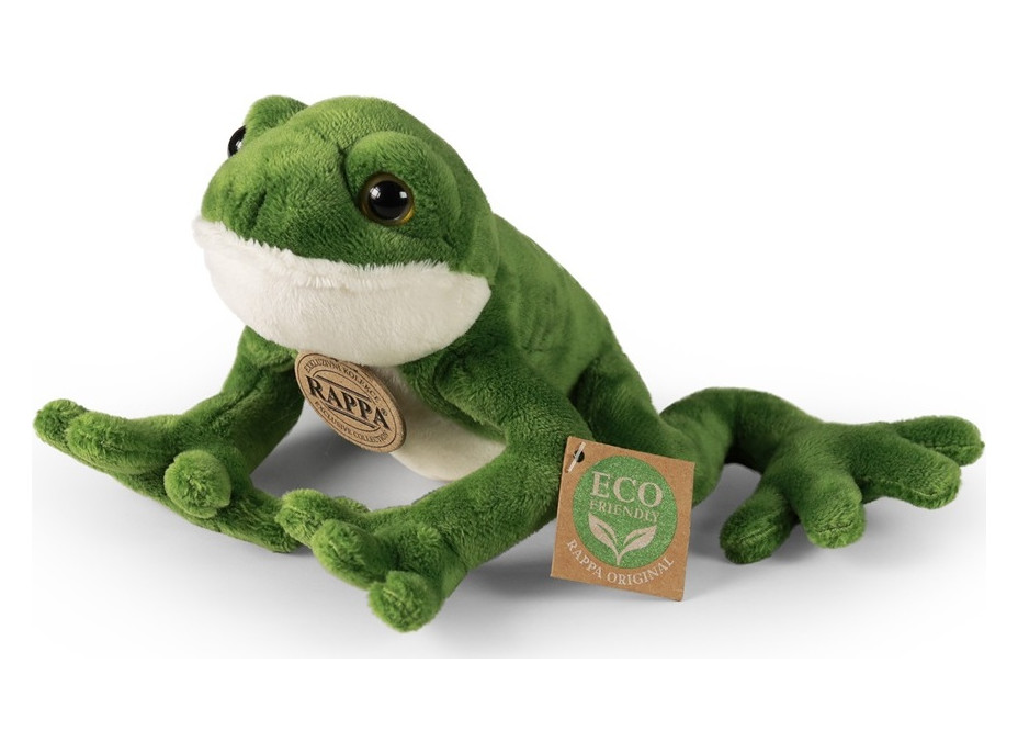 Rappa Plyšová žaba 15 cm ECO-FRIENDLY