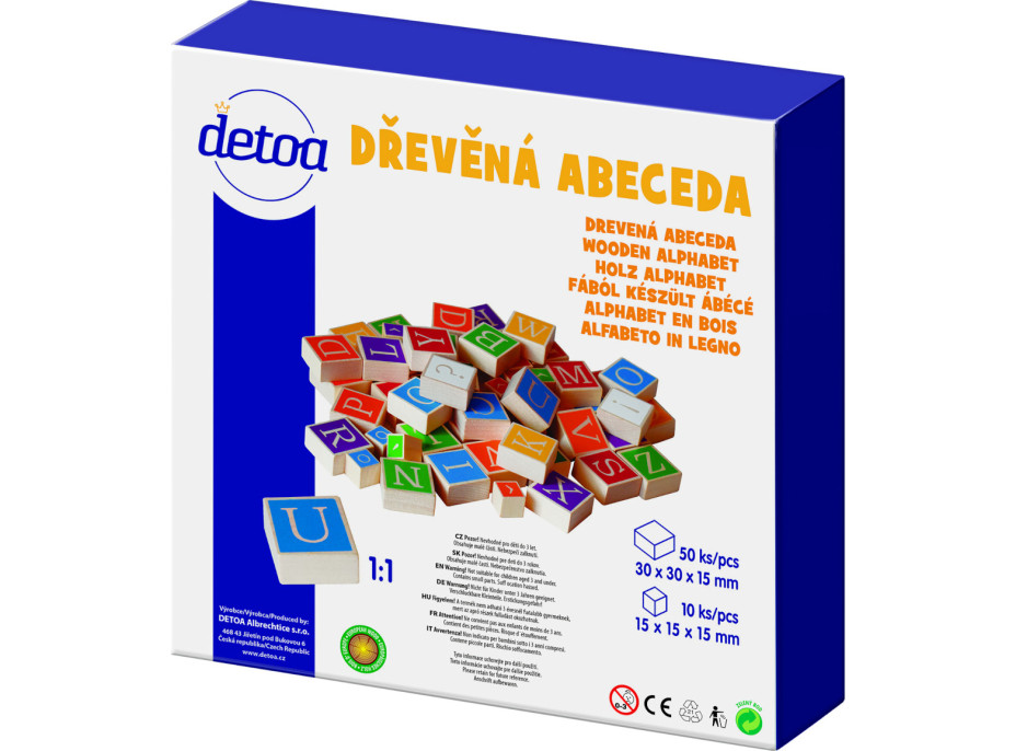 Detoa Drevená abeceda