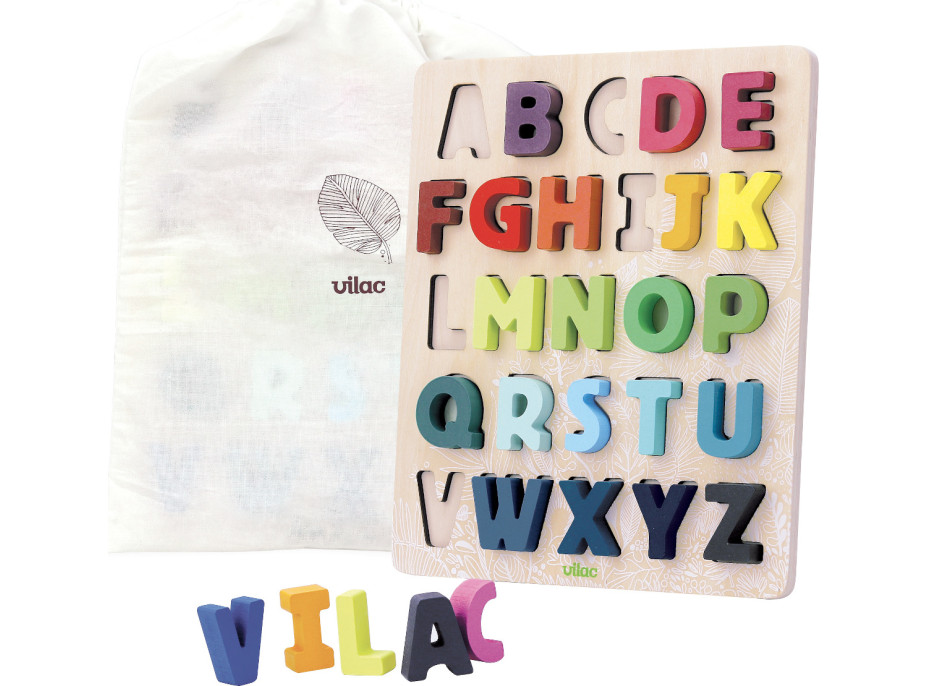 Vilac Vkladacie puzzle abeceda