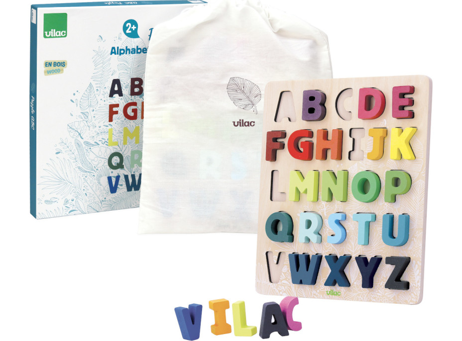 Vilac Vkladacie puzzle abeceda