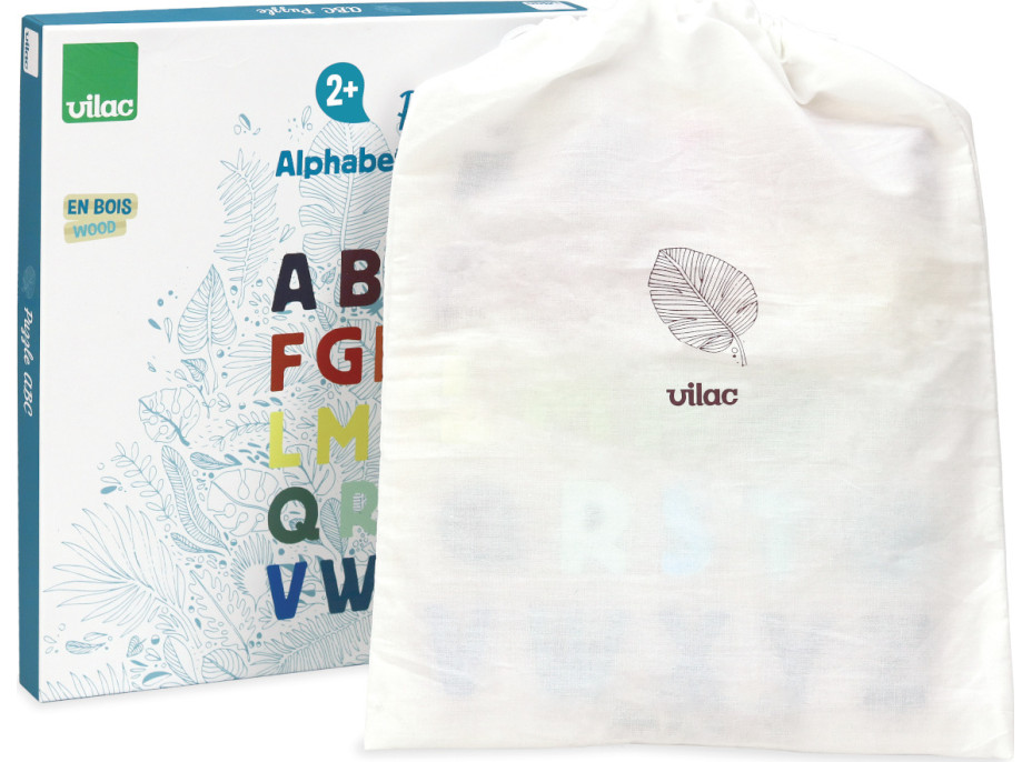 Vilac Vkladacie puzzle abeceda