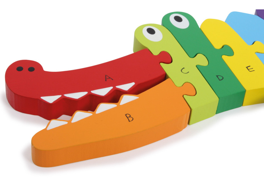 small foot Vkladacie puzzle krokodíl ABC