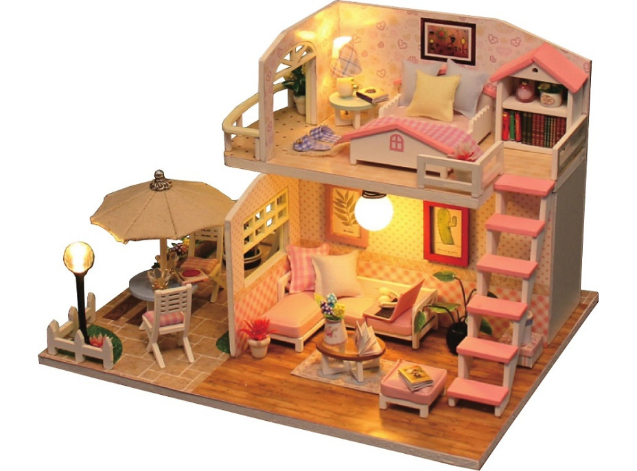 2Kids Toys miniatúra domčeka Ružový dom