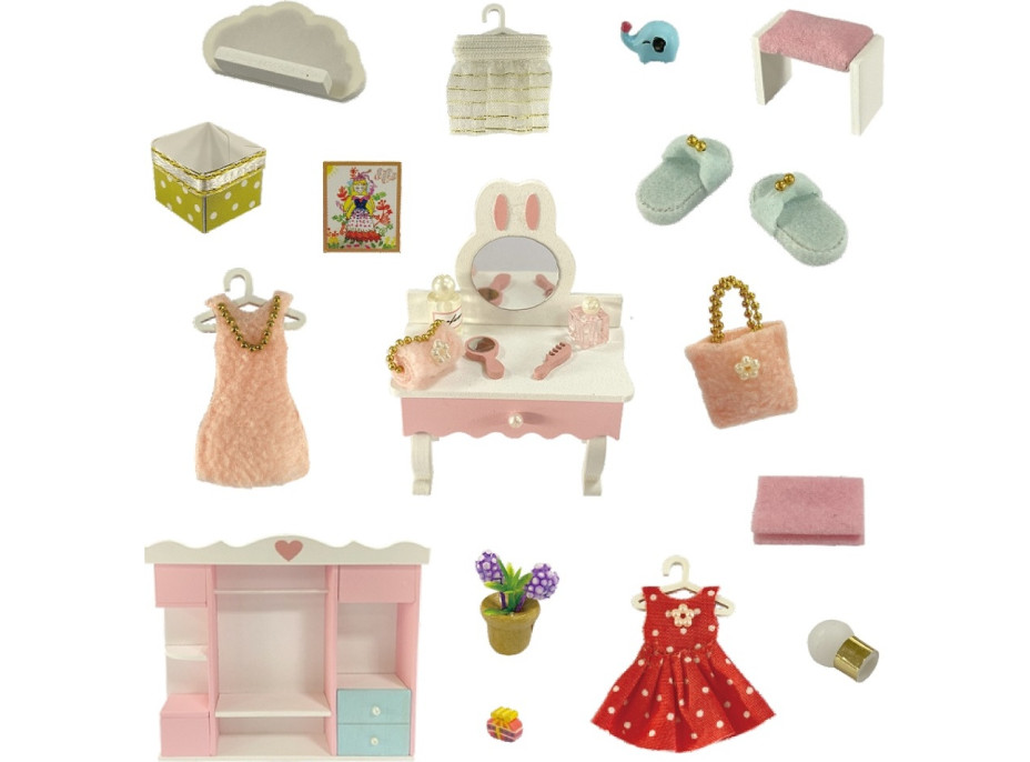 2Kids Toys miniatúra domčeka Roztomilá šatňa