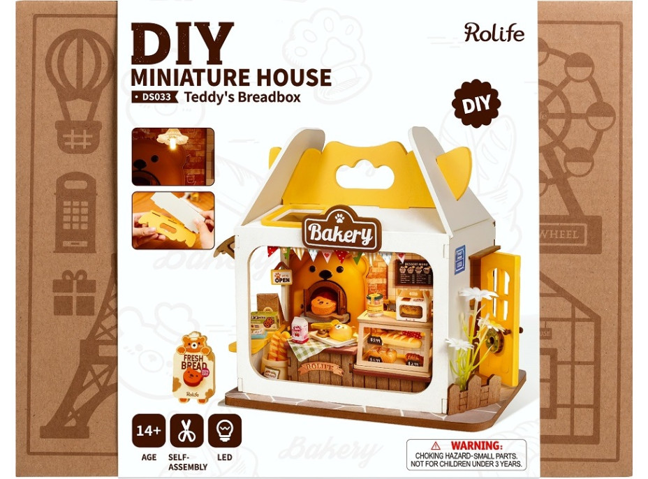 RoboTime miniatúra domčeka Macko pekárstvo