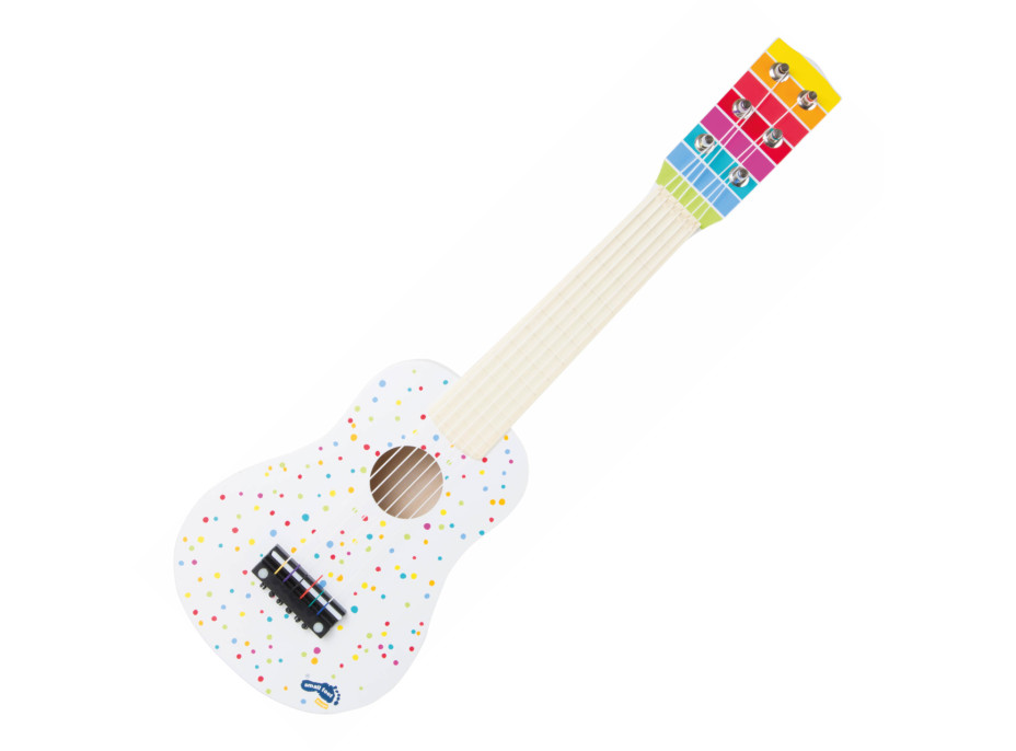 small foot Drevená gitara s bodkami