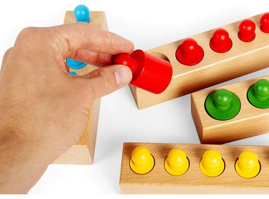 Bigjigs Toys Motorická vkladačka bloky 24 dielikov